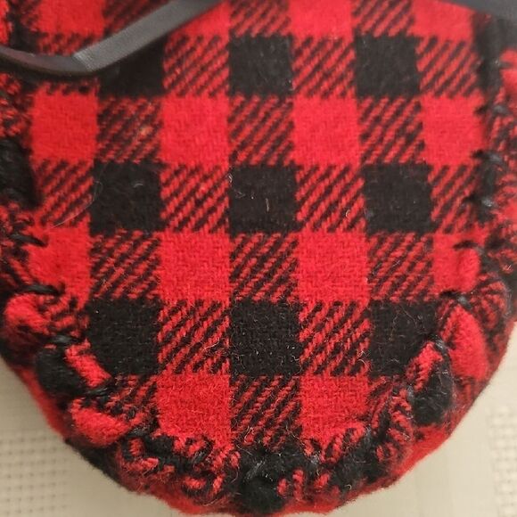 Torrid Red and Black Checkered Moccasin Slippers - Picture 15 of 16